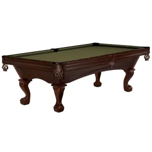 8' Brunswick Glenwood Pool Table Espresso - Ball & Claw Leg