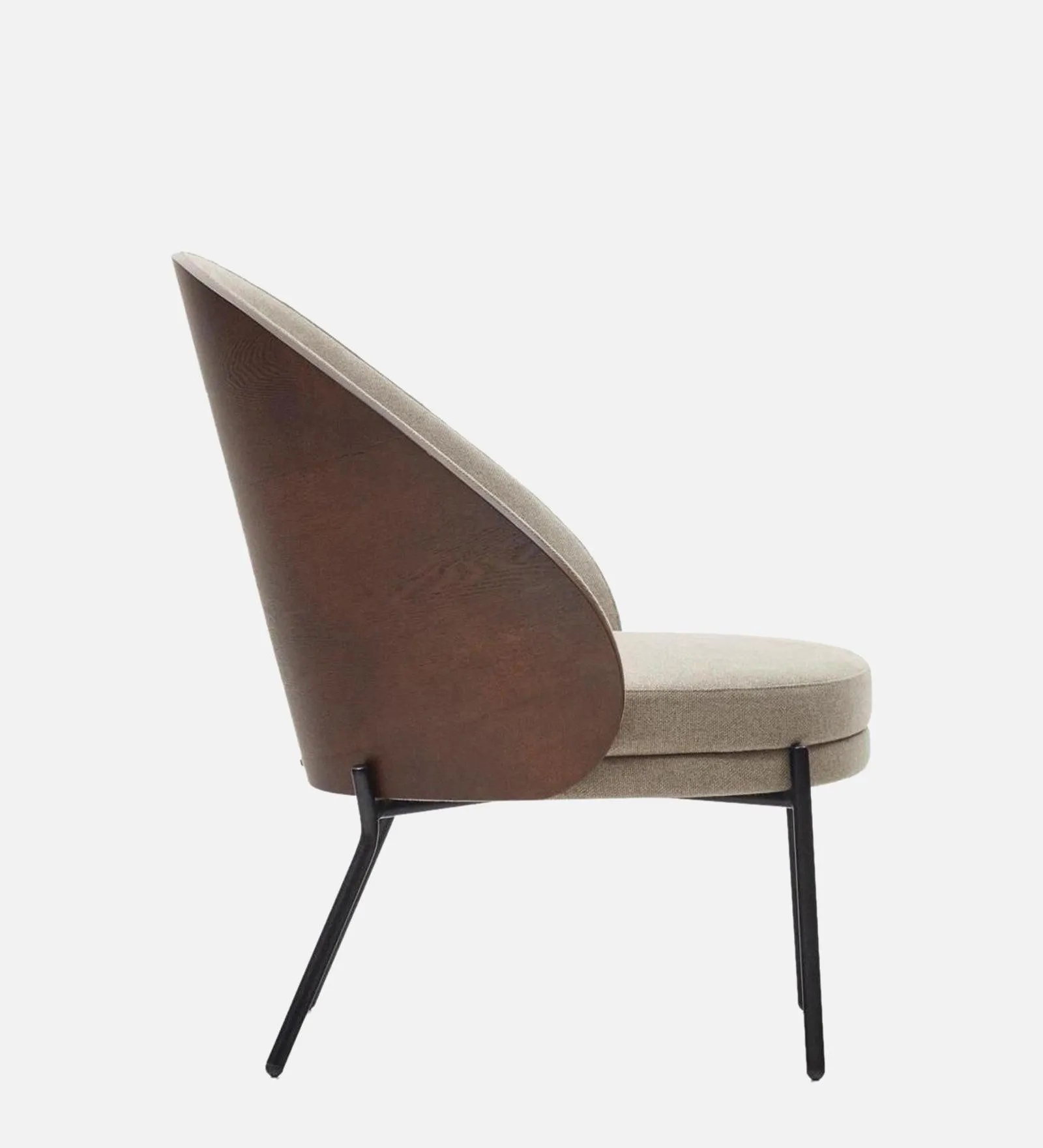 ADAM DINING AND ARM CHAIR BEIGE  WITH BLACK  FINISH