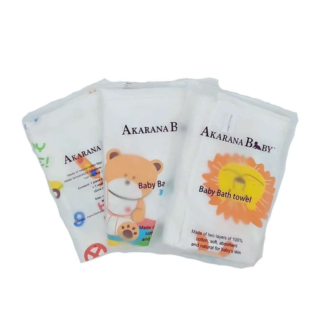 Akarana Baby and Kids Super Soft Cotton Bath Towel (60x120cm)