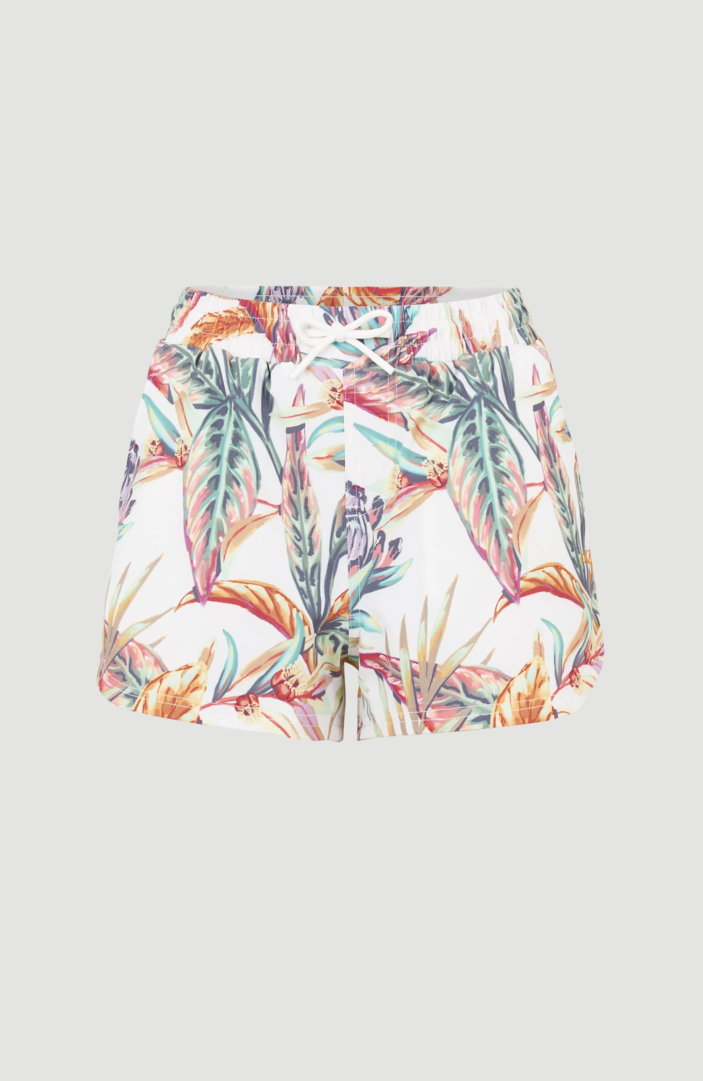 Anglet Swim Shorts | White Tropical Flower