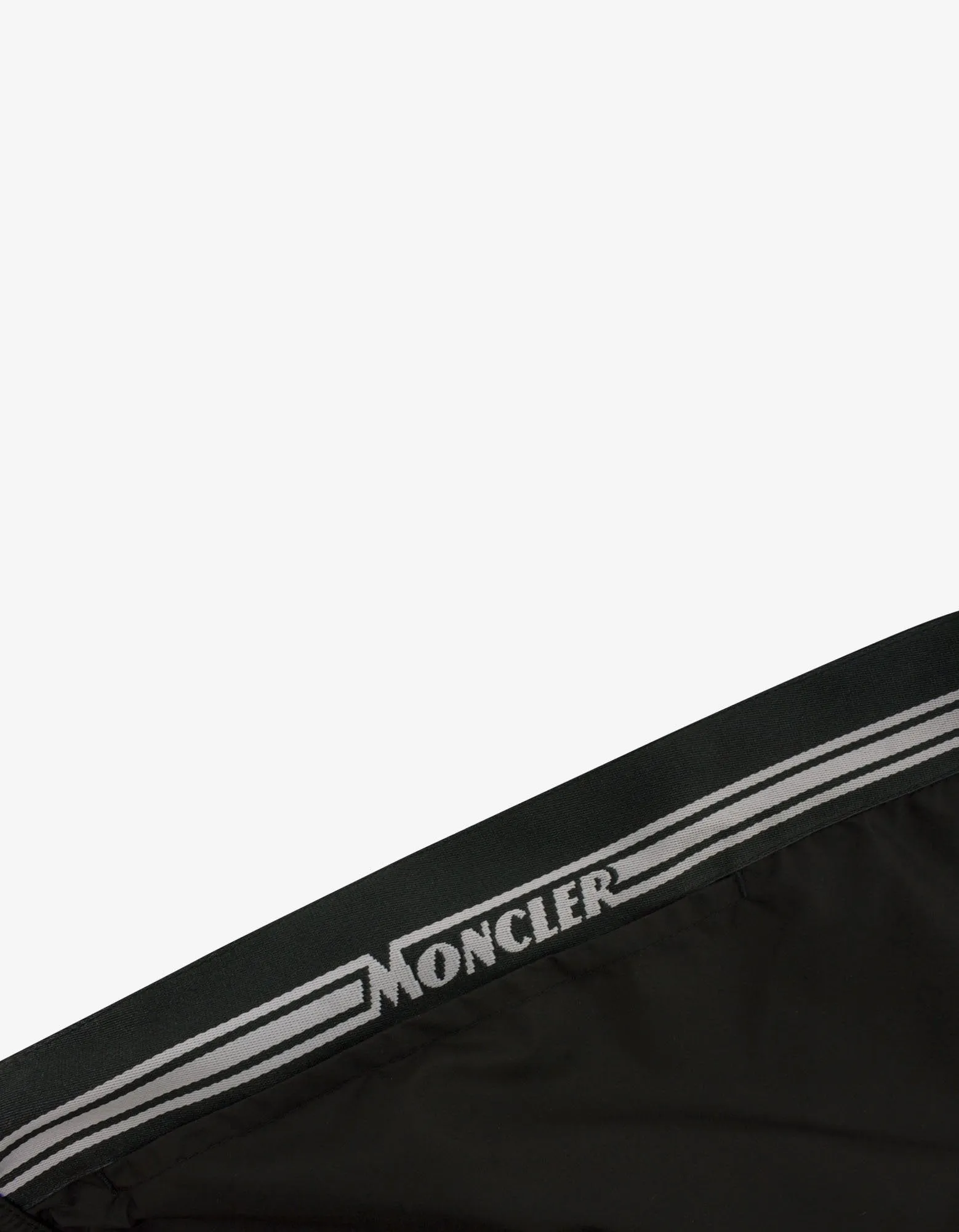 Black Logo Band Swim Shorts