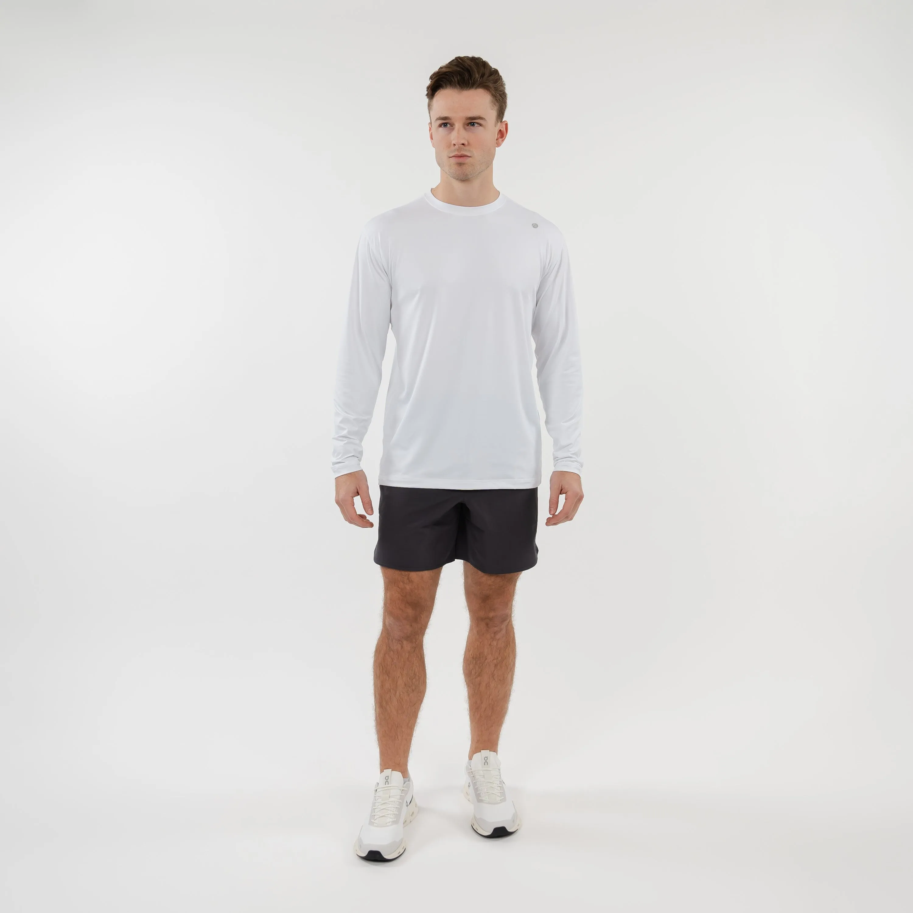 Blitz Tech Long Sleeve Tee | Solid - White