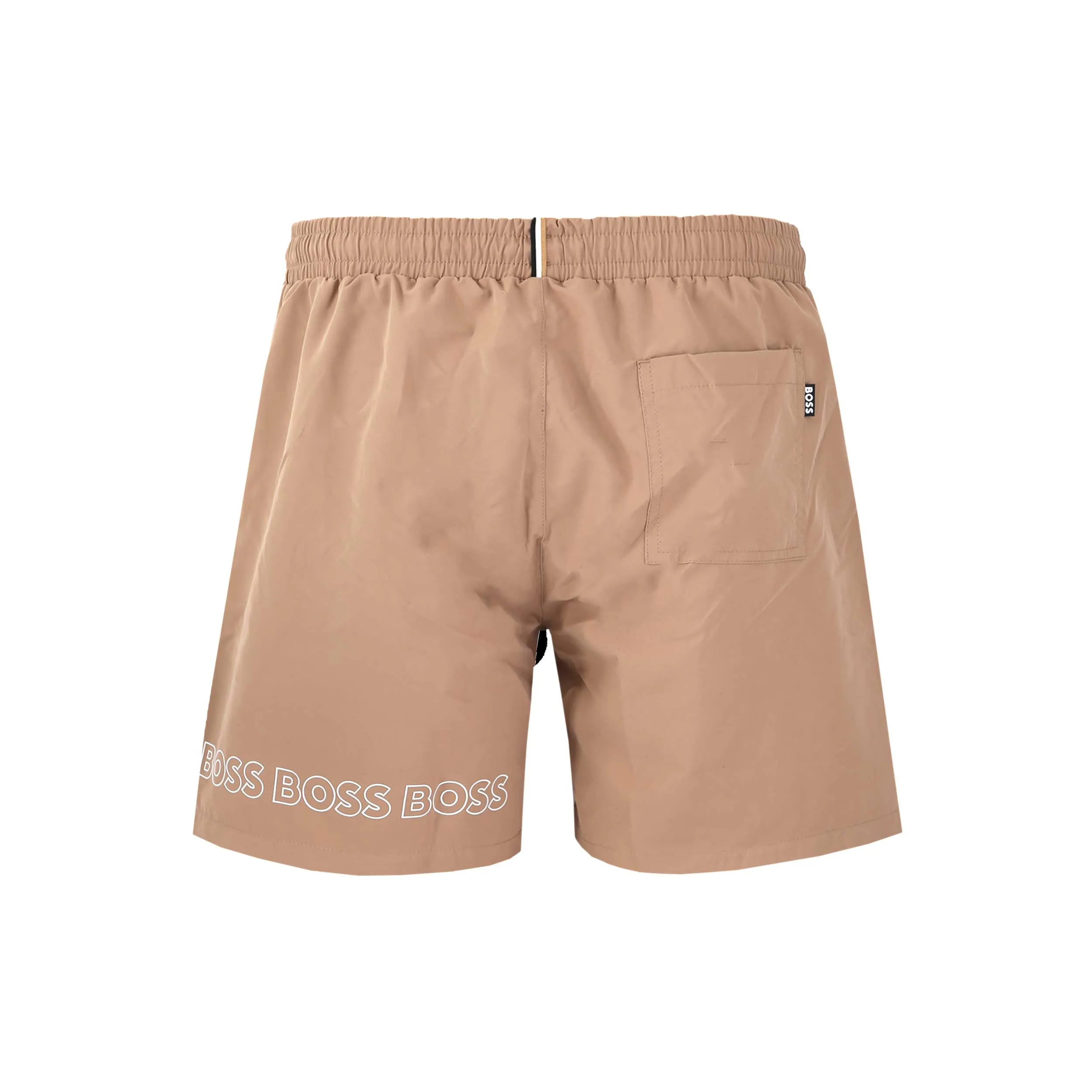 BOSS Dolphin Swim Short in Medium Beige