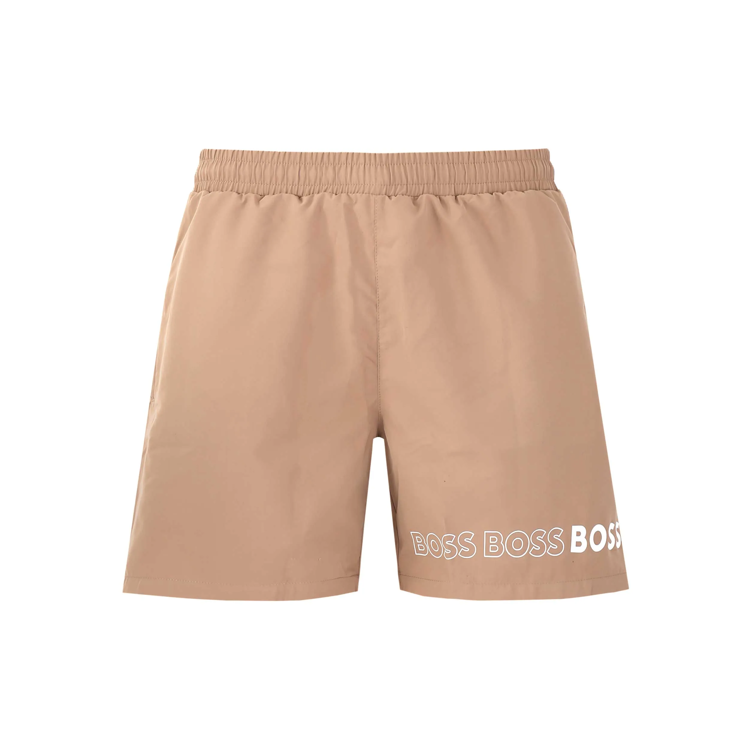 BOSS Dolphin Swim Short in Medium Beige