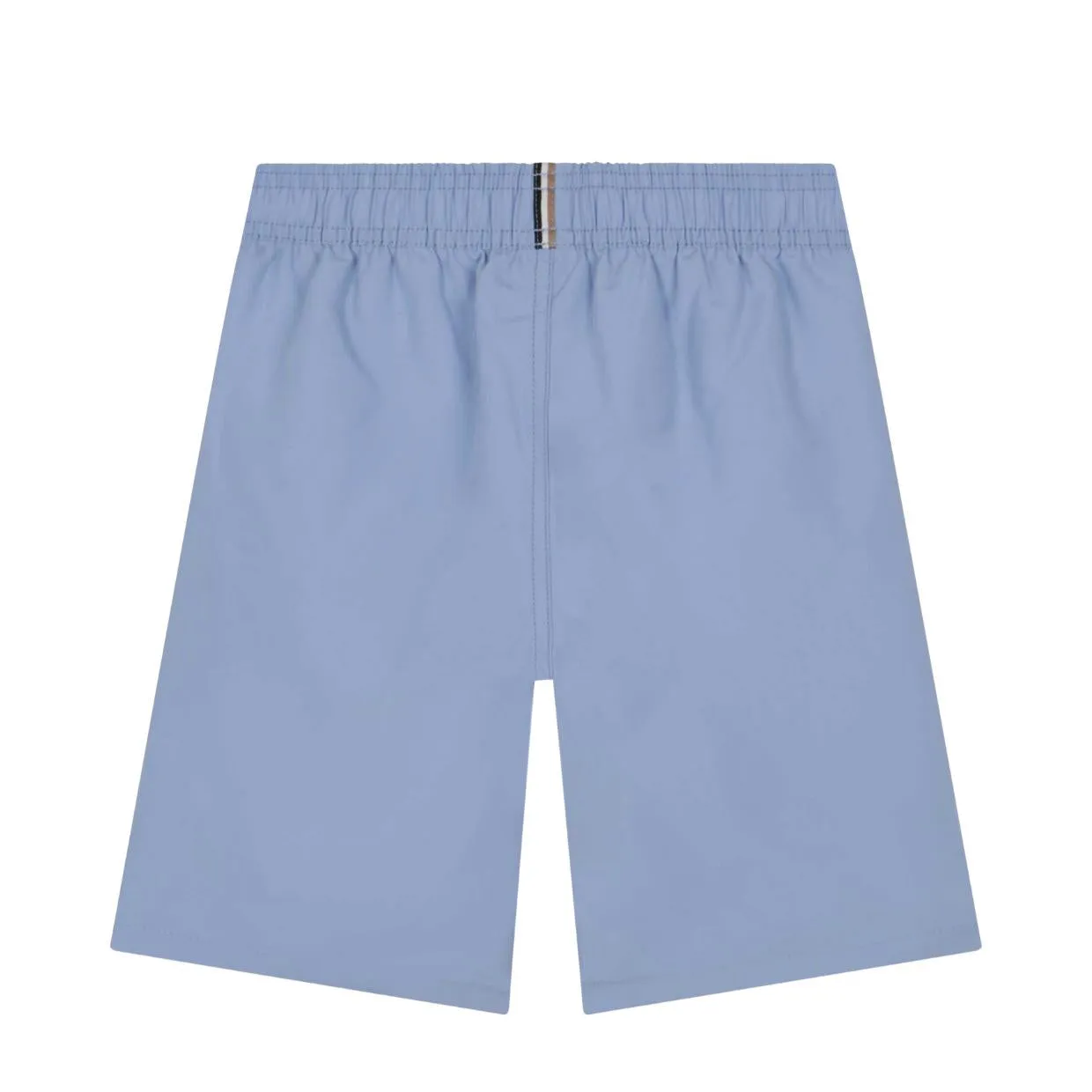 BOSS Kid's Printed Logo Sky Blue Swim Shorts