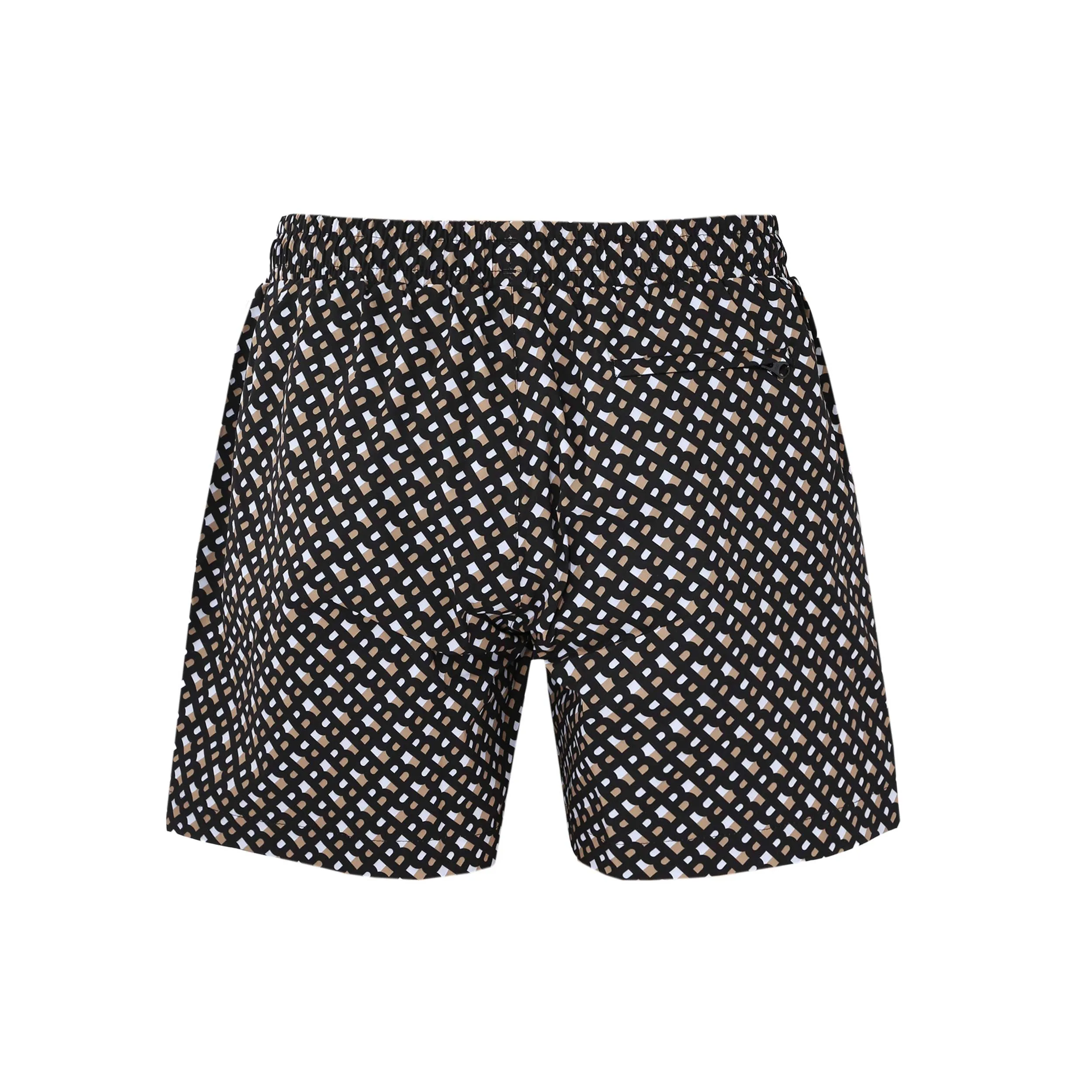 BOSS Manu Swim Short in Black Monogram