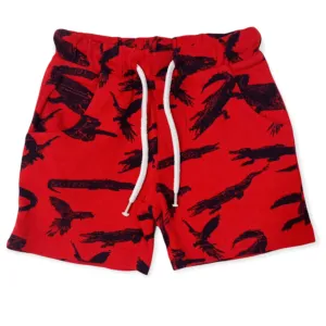 Boys Cotton Short - Dinosaur - Red