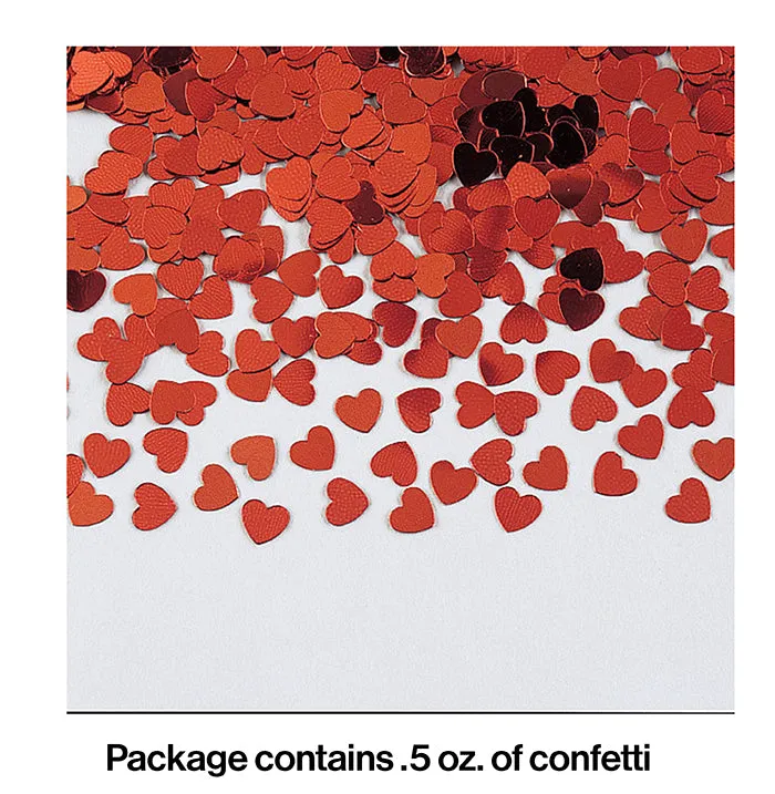 Bulk Red Heart Confetti (12 per Case)