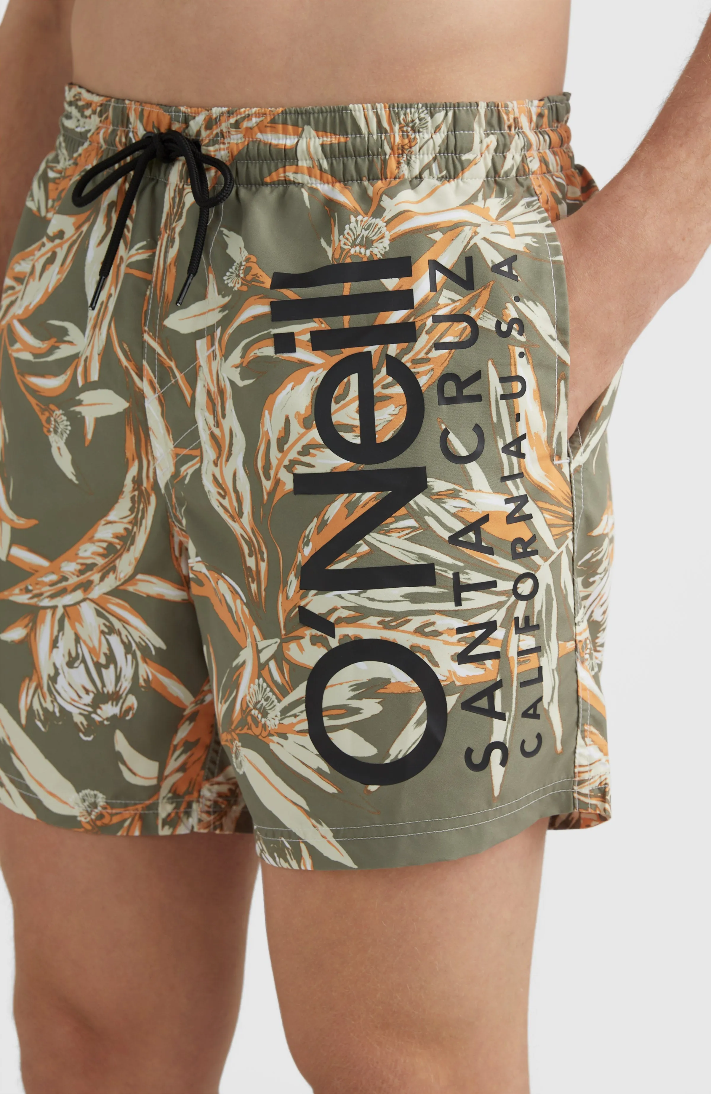 Cali Floral 16'' Swim Shorts | Deep Lichen Tonal Floral