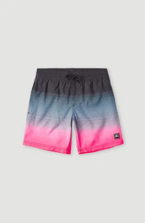 Cali Gradient 14'' Swim Shorts | Black Simple Gradient