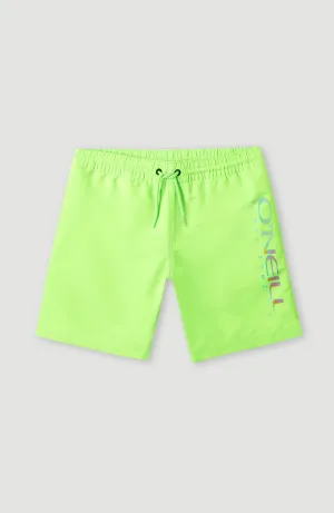 Cali Melting 14'' Swim Shorts | Fluor Green