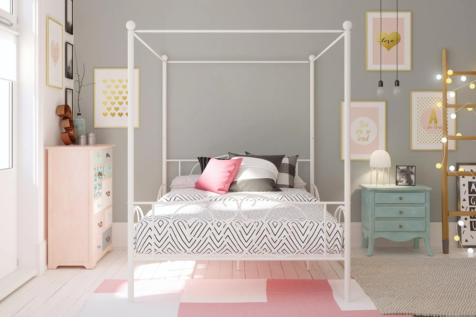 Canopy Metal Bed Frame