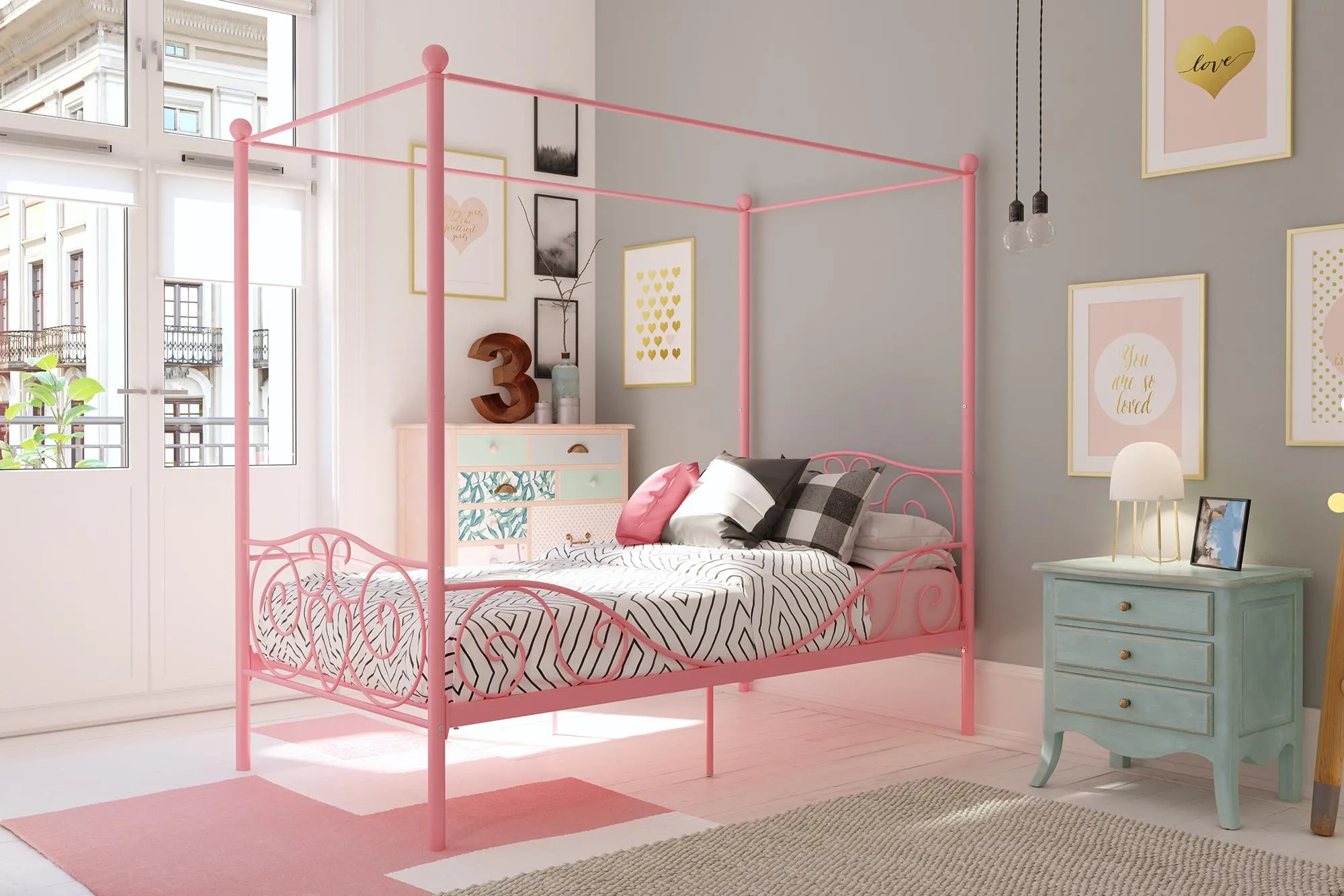 Canopy Metal Bed Frame