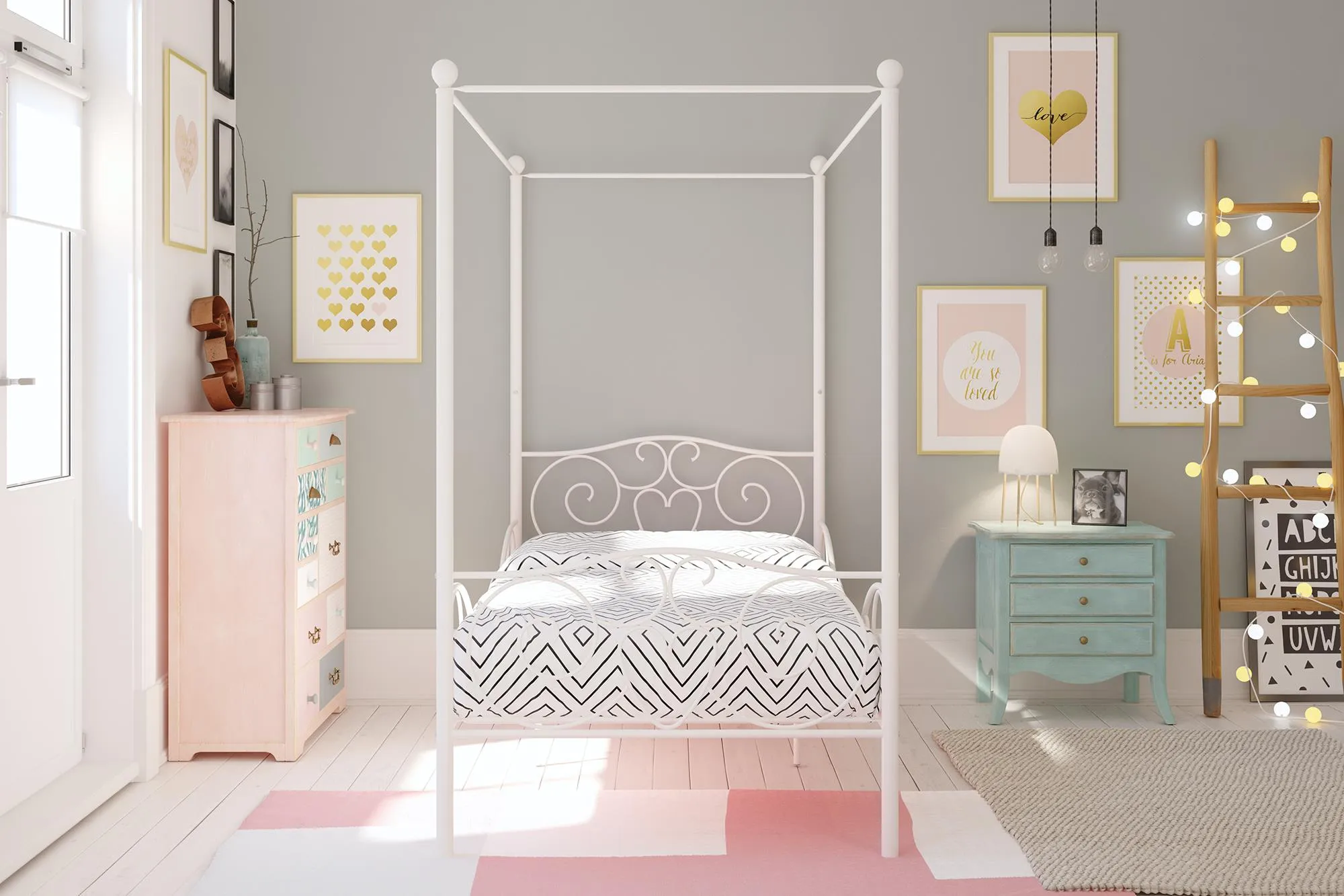 Canopy Metal Bed Frame