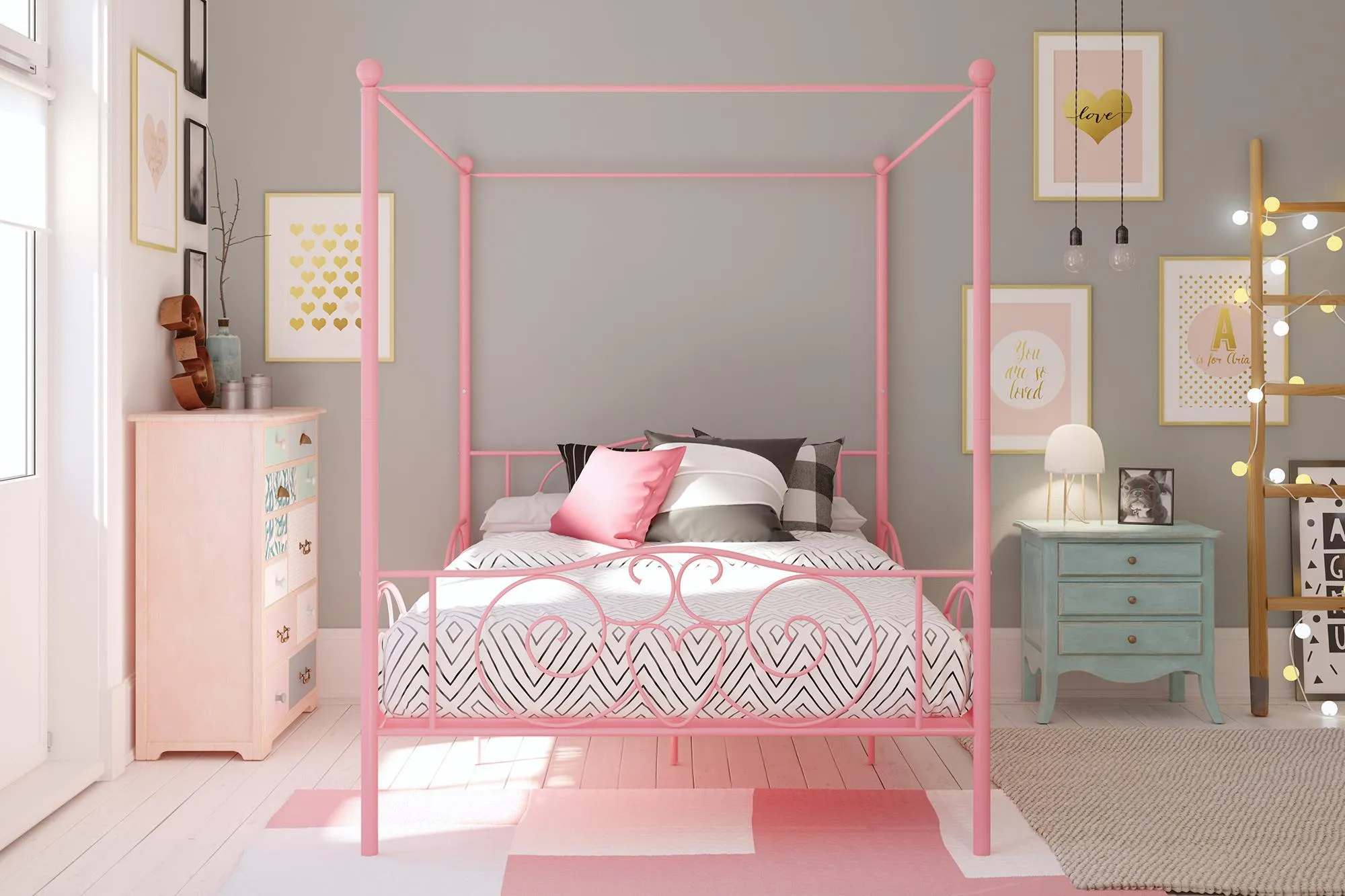 Canopy Metal Bed Frame