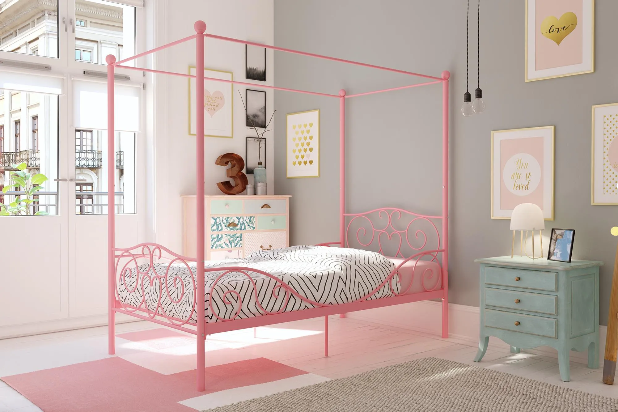 Canopy Metal Bed Frame