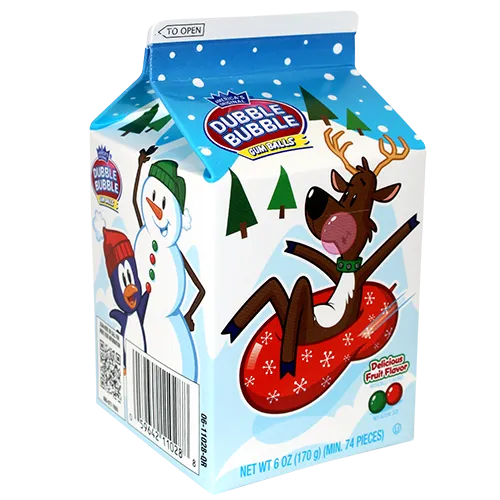 Christmas Dubble Bubble Gumball Carton 6 oz. | 1 ct