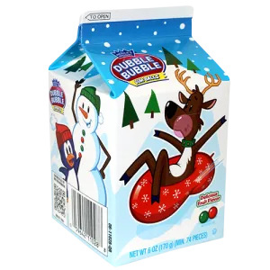 Christmas Dubble Bubble Gumball Carton 6 oz. | 1 ct