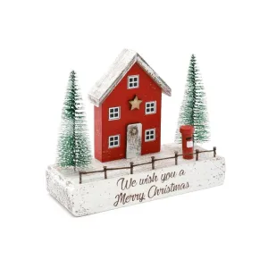 Christmas Wooden House Decoration