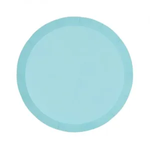 Classic Pastel Blue Small Paper Plates - Pack of 20