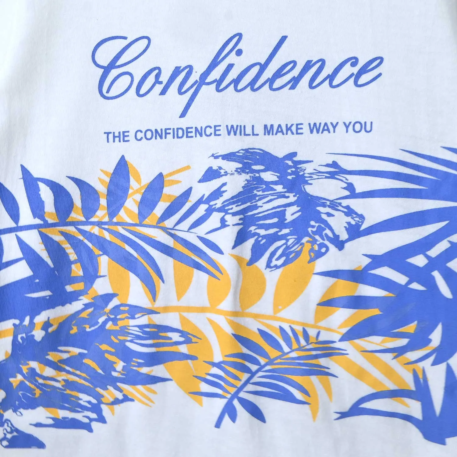 Confidence printed Tee and shorts For Kids