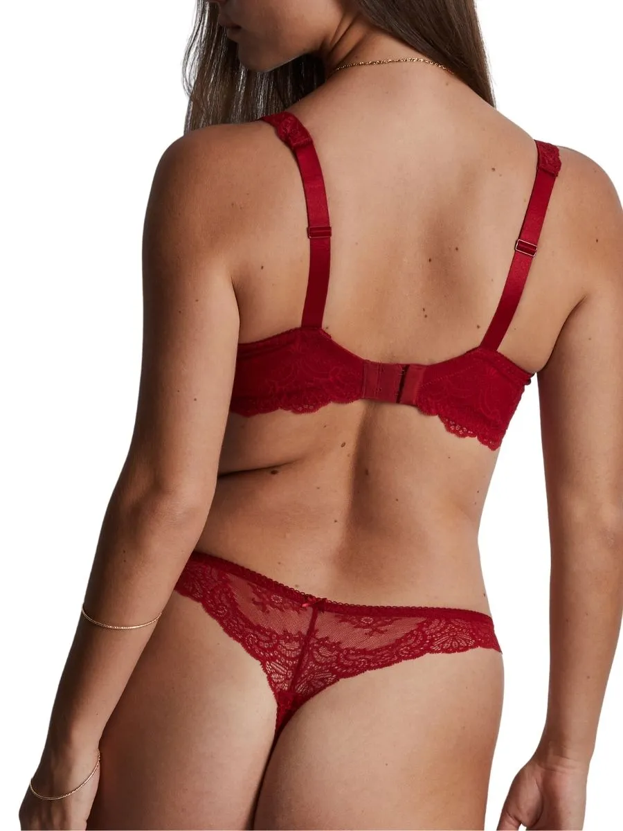 Danse Des Sens Comfort Half-Cup Bra - Irresistible Red