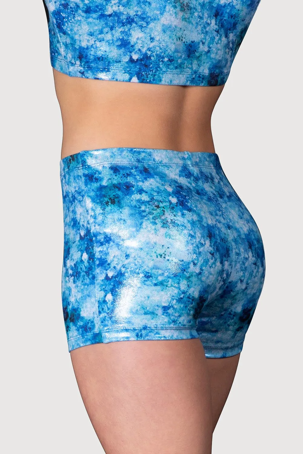 DL5209G - Glacier Printed Girls Micro Fitted Short