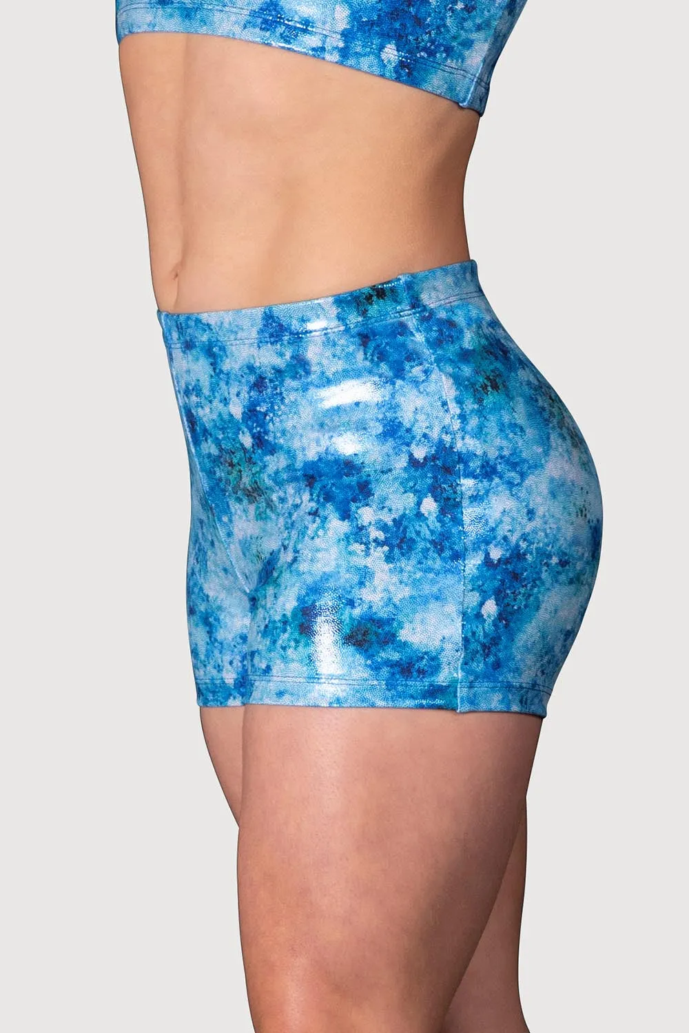 DL5209G - Glacier Printed Girls Micro Fitted Short