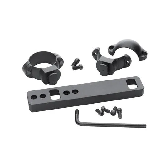 Dual Dovetail 2 Piece Ring and Base Set - T-C Encore & Omega 1" Medium, Matte Black