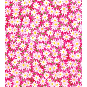 Fabric Traditions Packed Daisies Cotton Pink