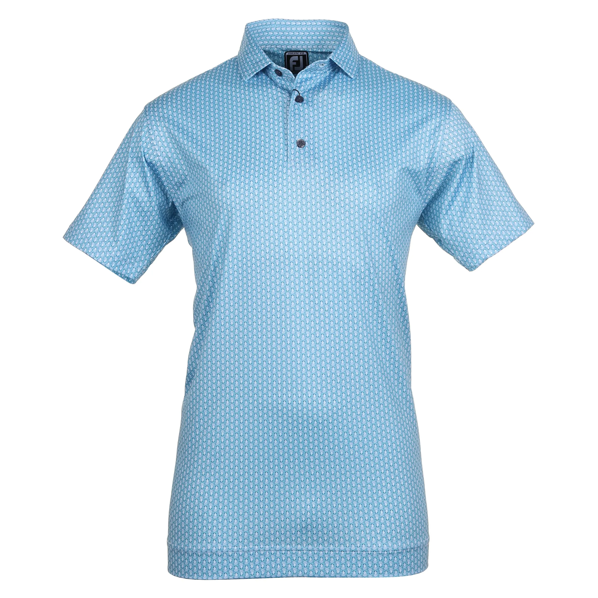 FootJoy Scallop Shell Foulard Lisle Golf Shirt