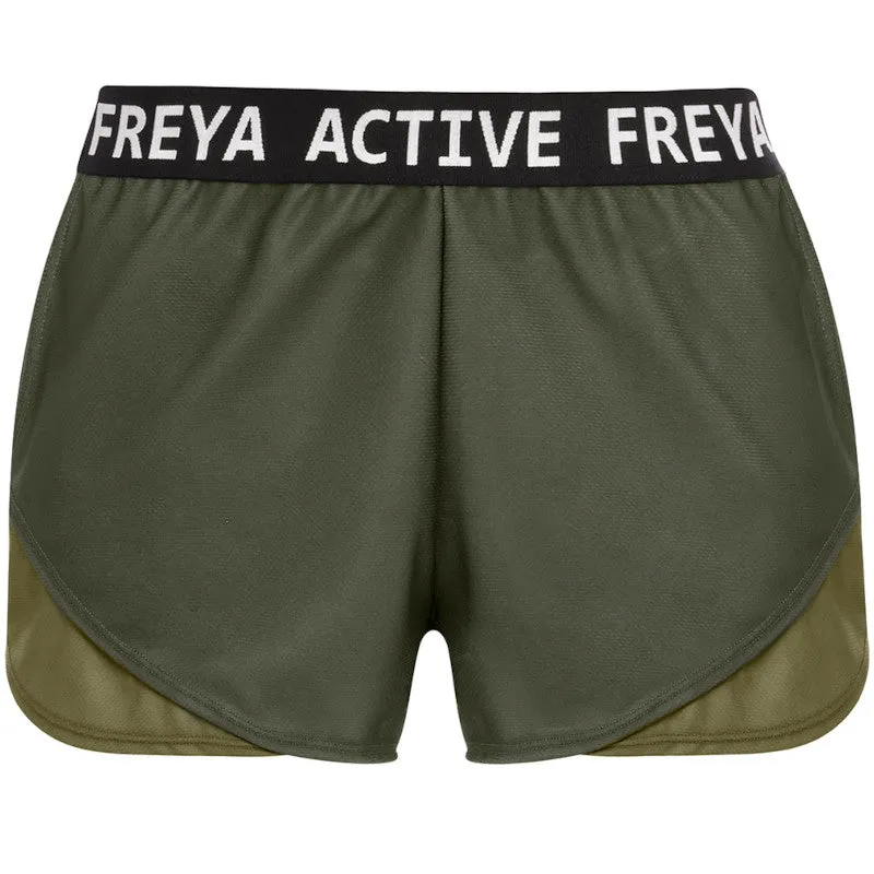 Freya Active Player Exercise Short Khaki Green