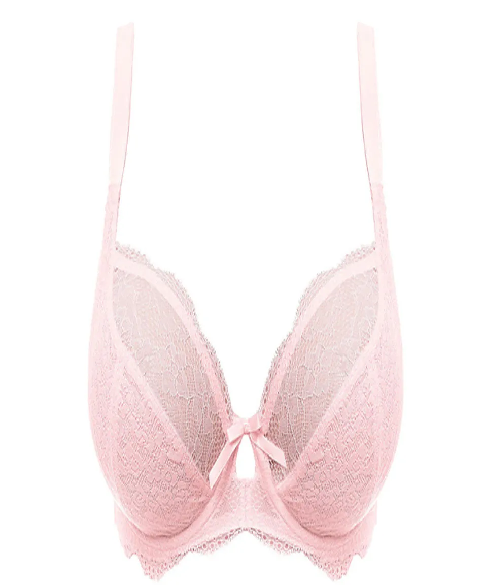 Freya Fancies Underwire Plunge Bra in Petal