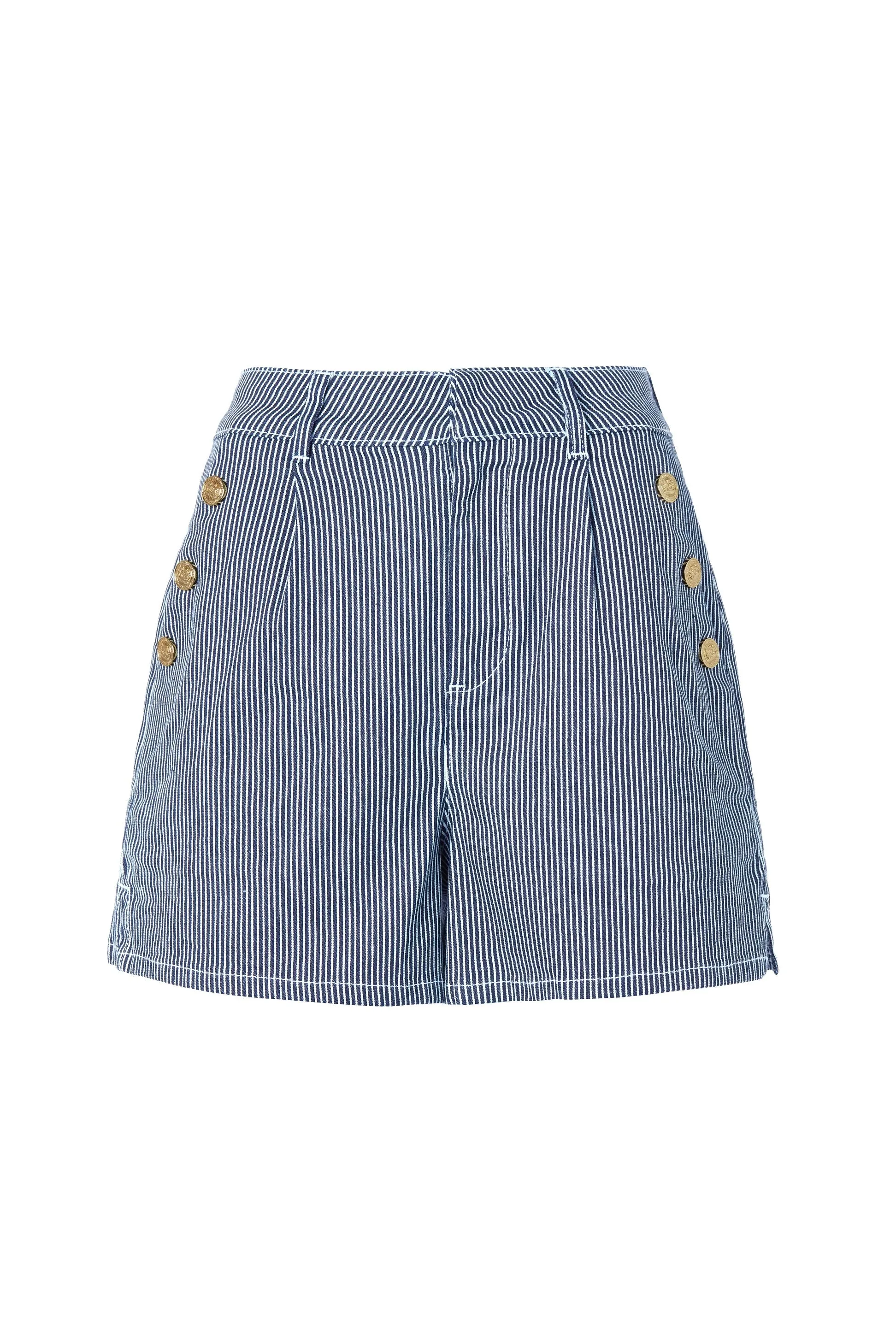 Holland Cooper Amoria Short in Ticking Stripe