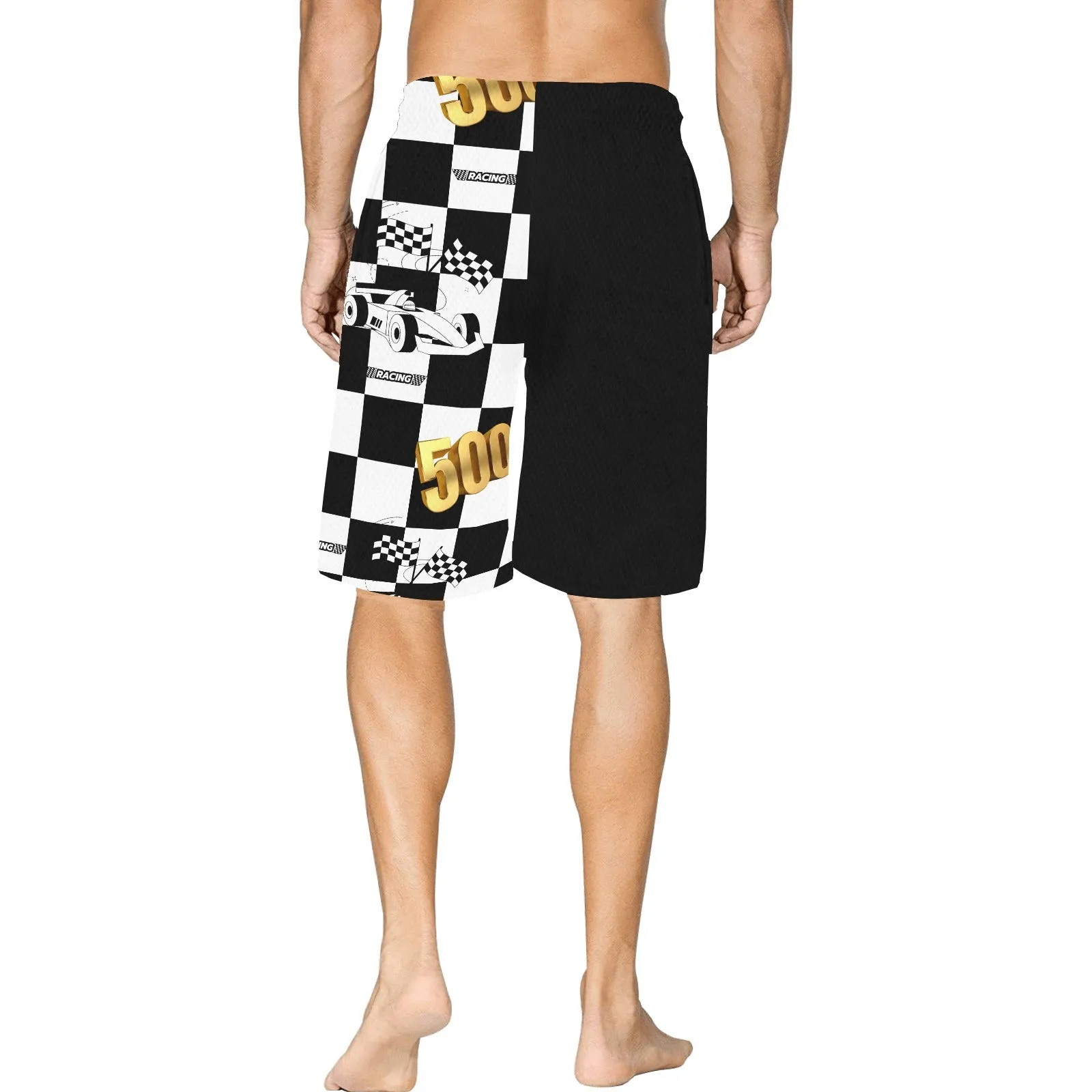 Indy 500 Block Basketball Shorts with Pockets