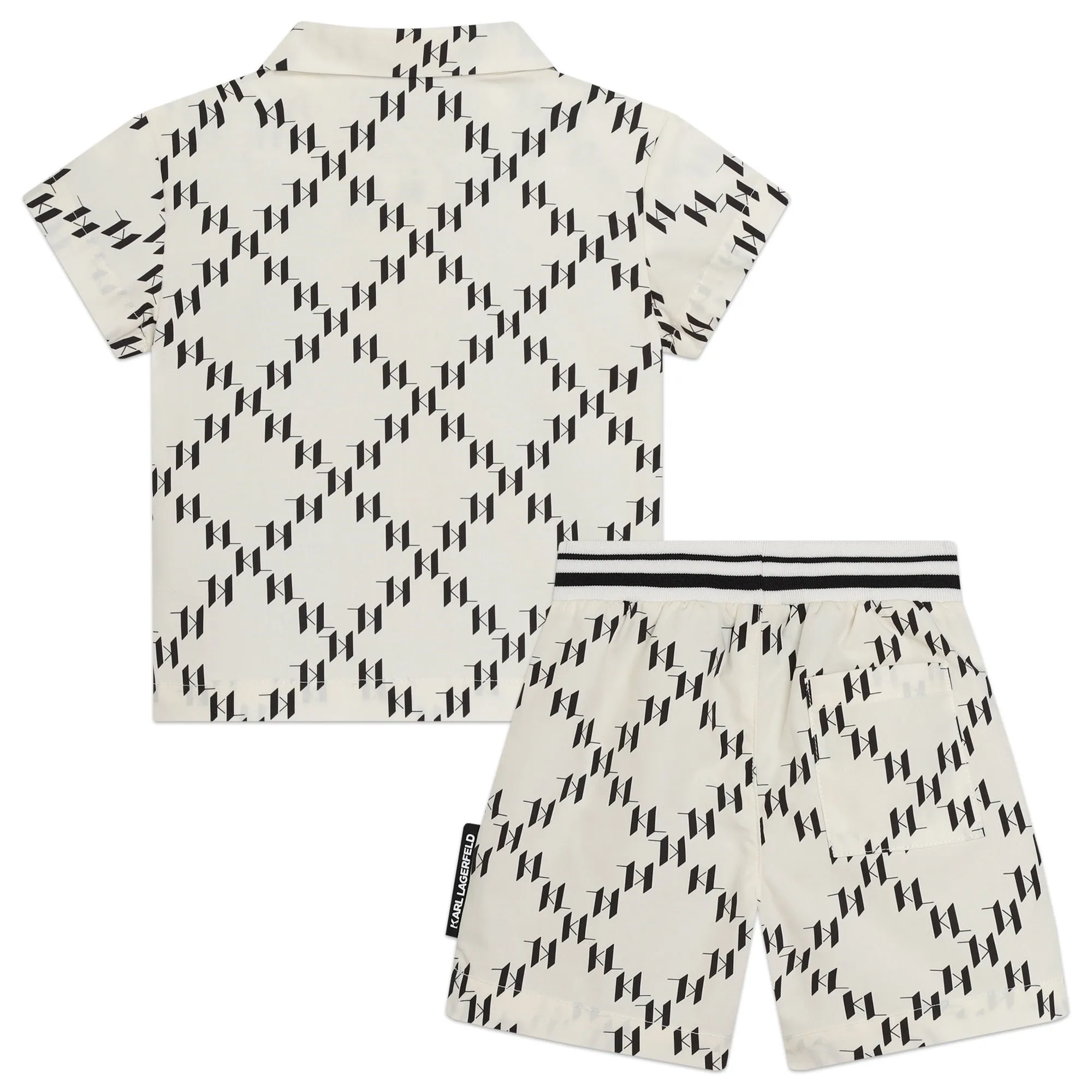 Karl Lagerfeld Baby Boys Monogram Ensemble