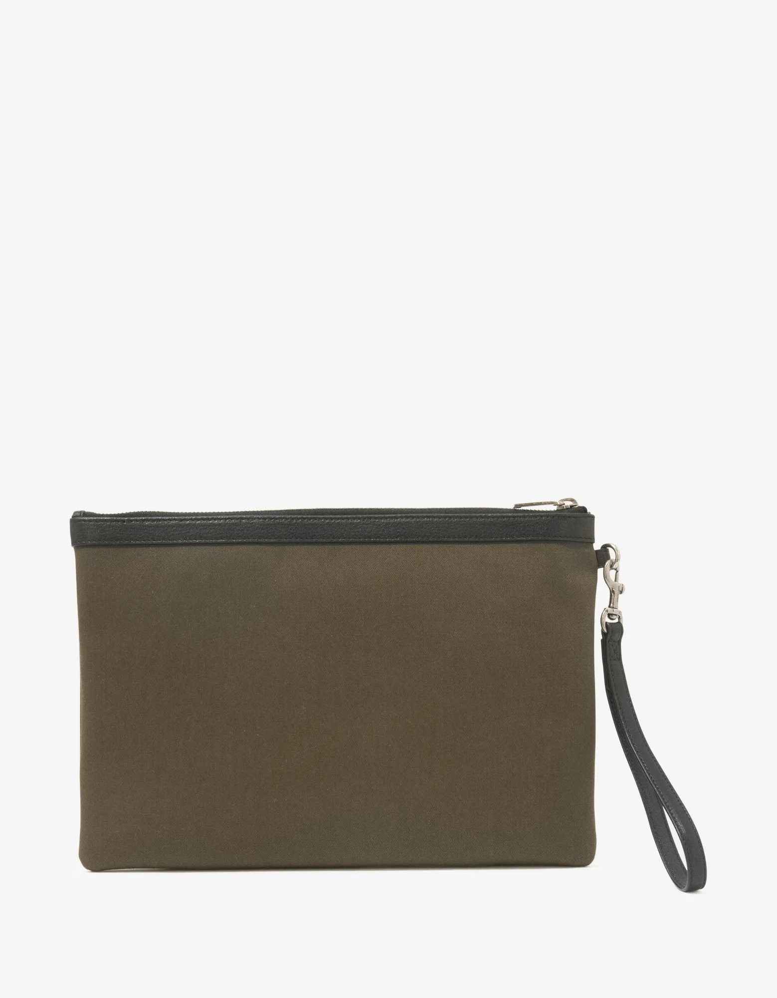 Khaki Rive Gauche Zip Pouch -