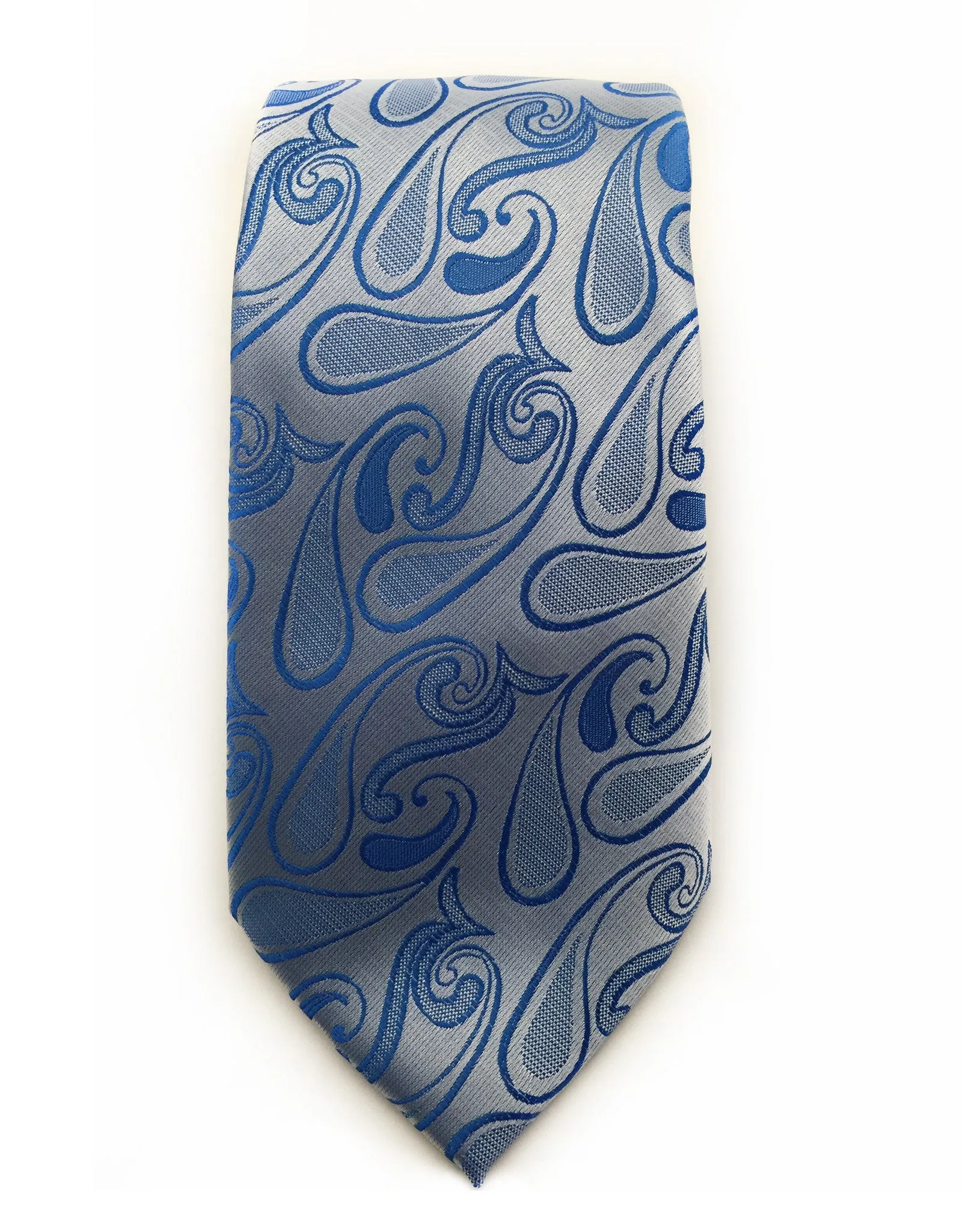 Light Blue Paisley Necktie