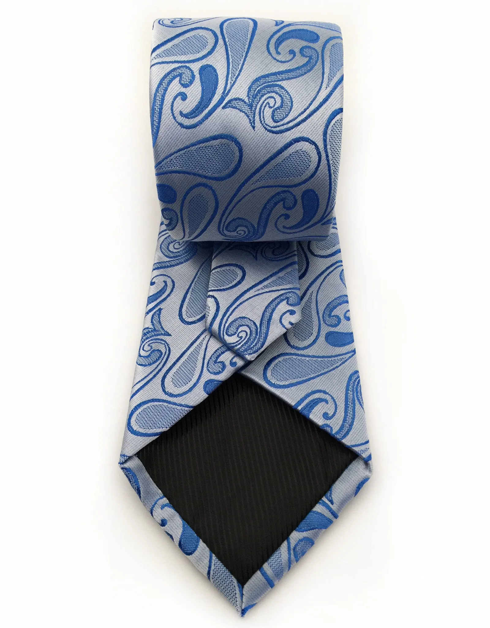 Light Blue Paisley Necktie