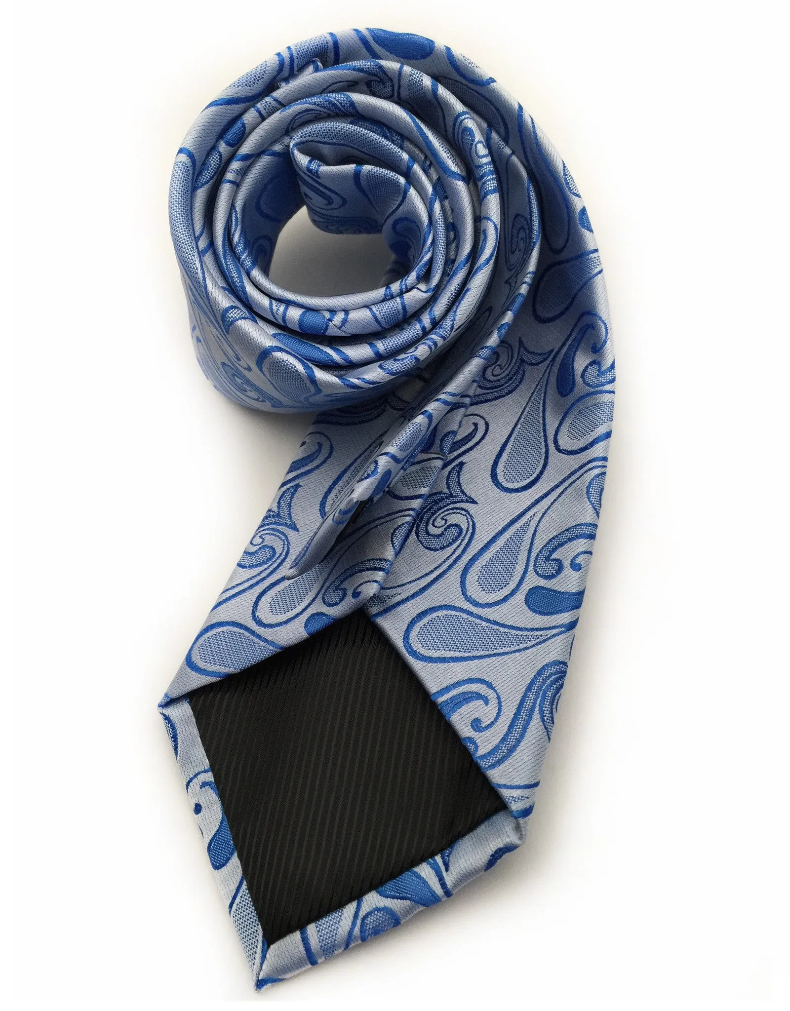 Light Blue Paisley Necktie