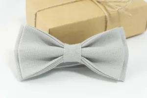 Light Gray bow tie | boys bow tie