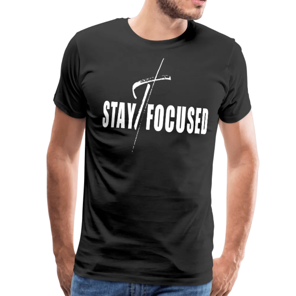 Men's T-Shirt, Stay Focused Short Sleeve Graphic Tee