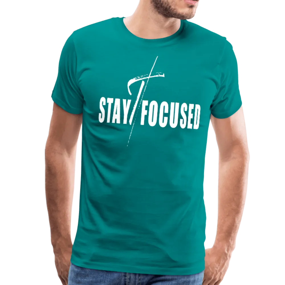 Men's T-Shirt, Stay Focused Short Sleeve Graphic Tee