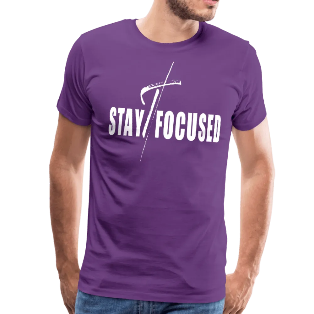 Men's T-Shirt, Stay Focused Short Sleeve Graphic Tee