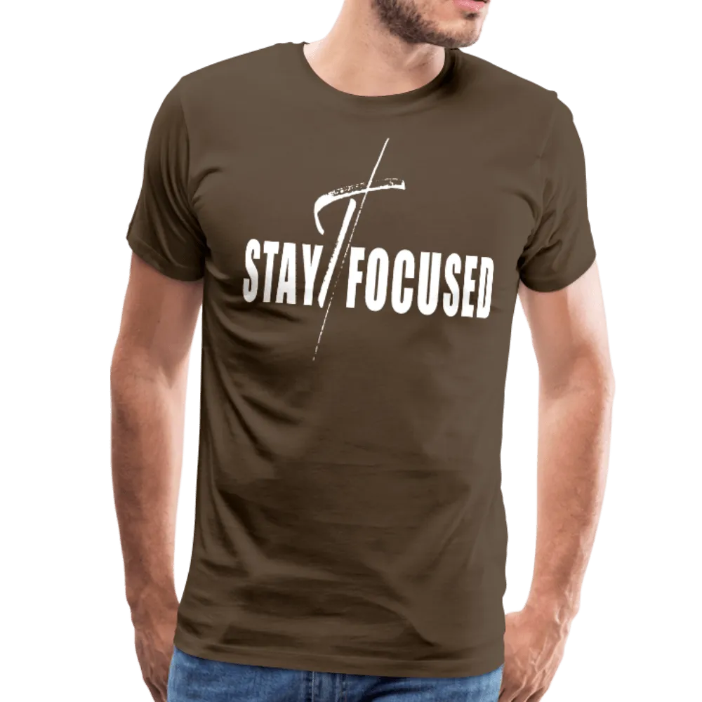 Men's T-Shirt, Stay Focused Short Sleeve Graphic Tee