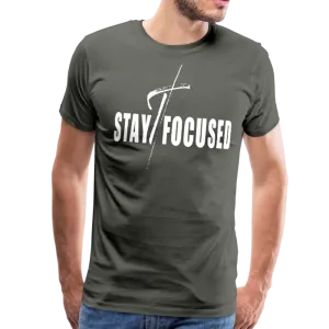 Men's T-Shirt, Stay Focused Short Sleeve Graphic Tee