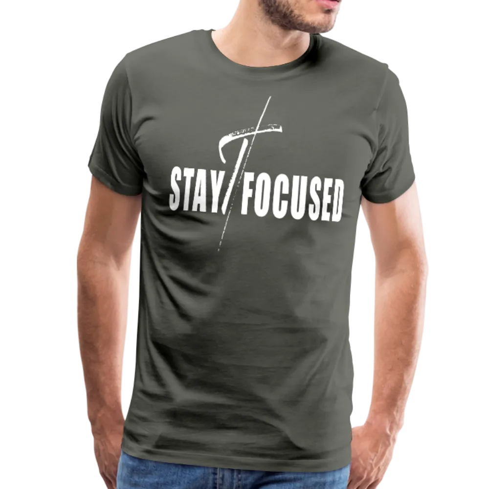 Men's T-Shirt, Stay Focused Short Sleeve Graphic Tee