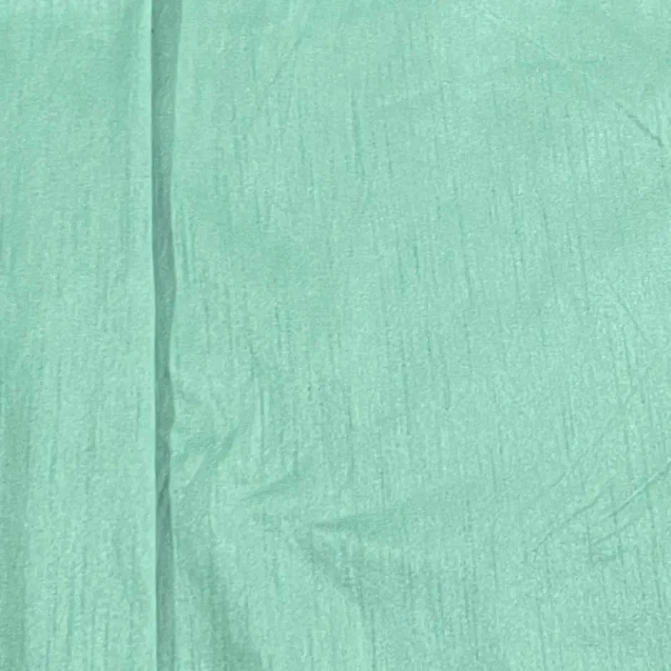 Mint Green Solid Dupian Silk Fabric