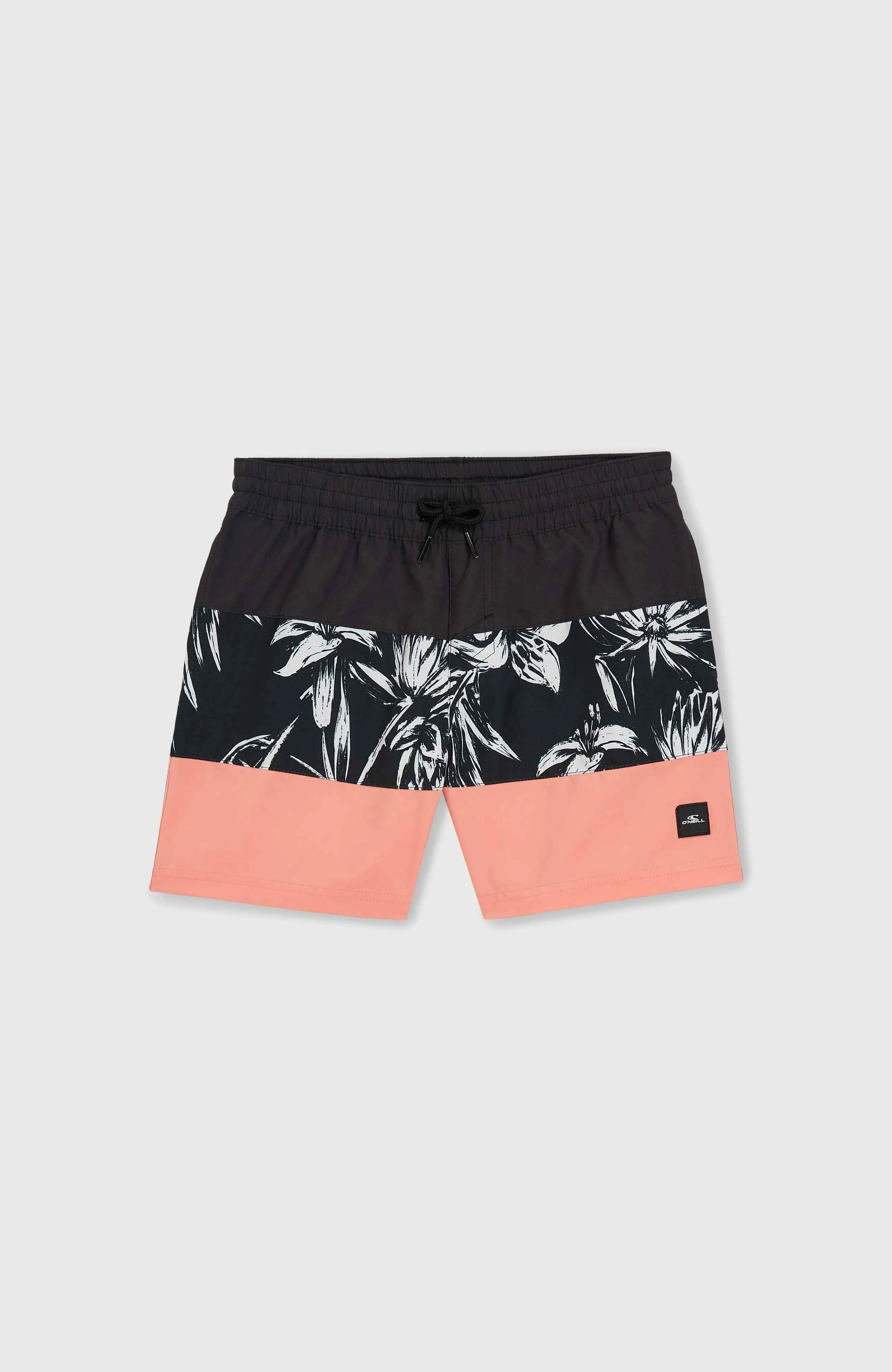 Mix and Match Cali Block 13\" Swim Shorts | Black/White Tonal Tropicana"