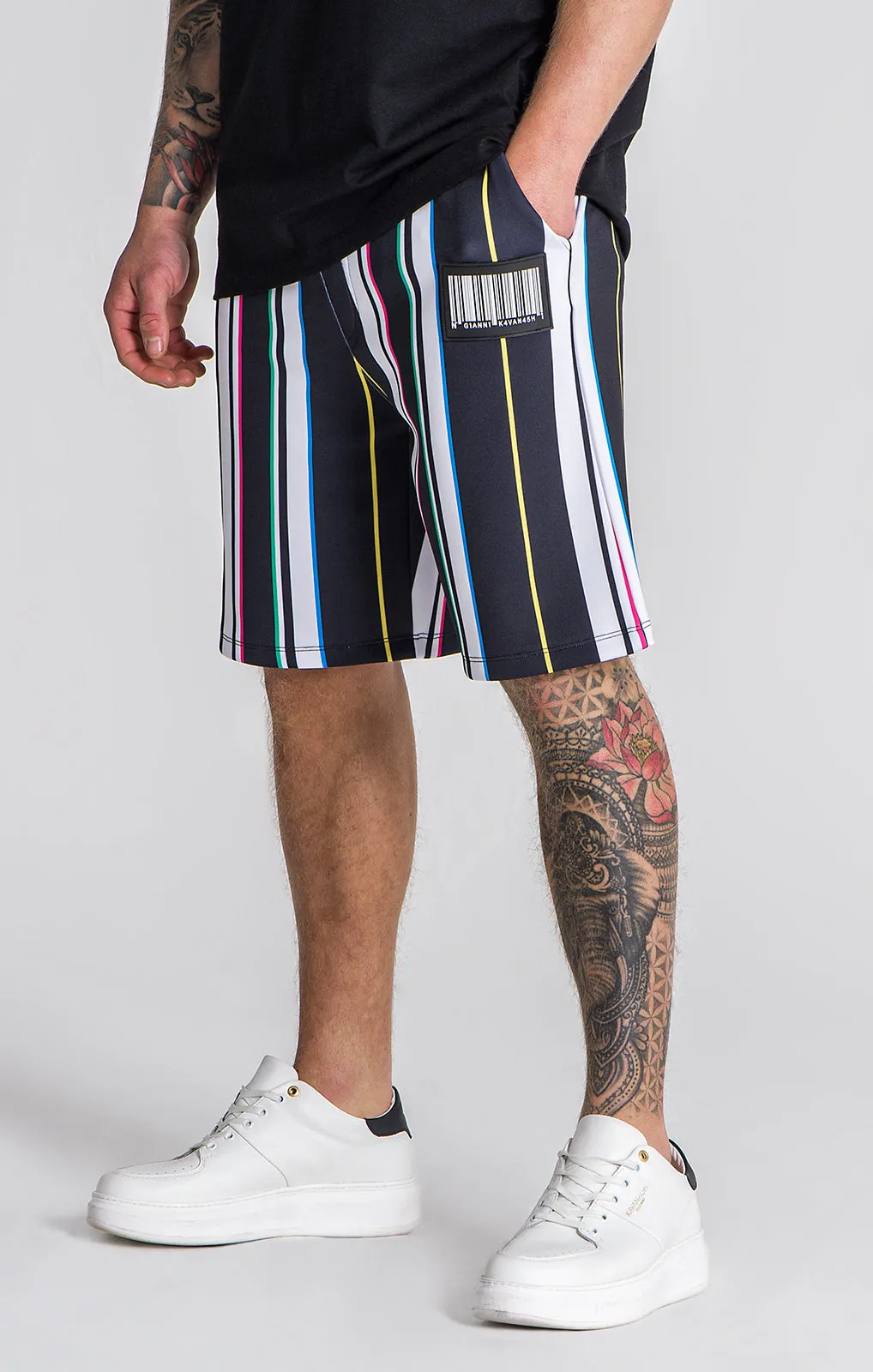 Multicolor Barcode 2.0 Shorts